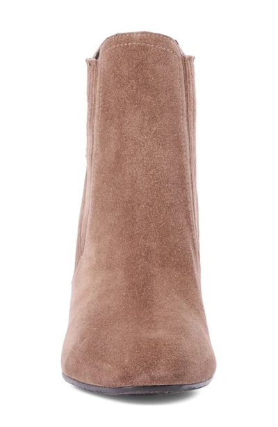 Aquatalia Lanna Zip Bootie In Mink