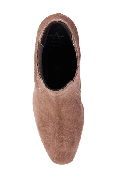 Aquatalia Lanna Zip Bootie In Mink