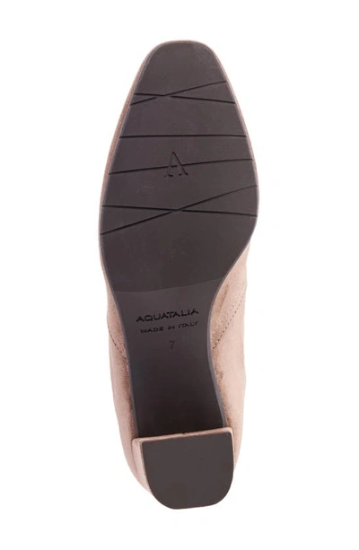 Aquatalia Lanna Zip Bootie In Mink
