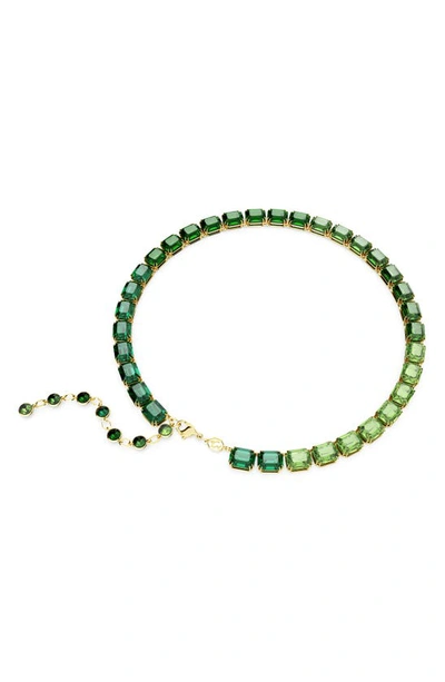 Shop Swarovski Millenia Crystal Collar Necklace In Green