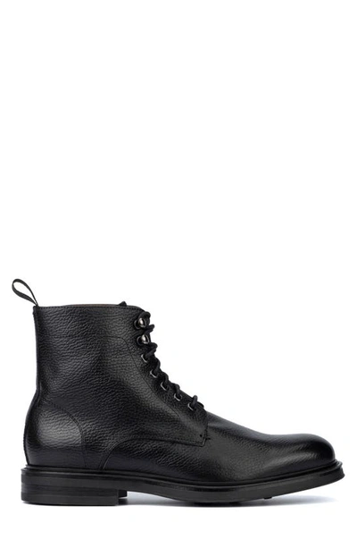 Aquatalia Bernardo Water Repellent Combat Boot In Black