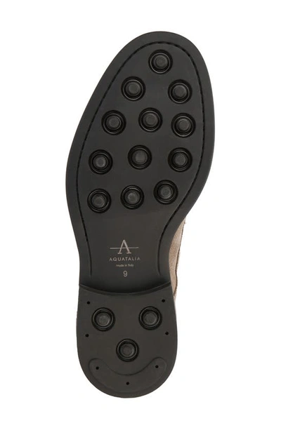 Aquatalia Bernardo Water Repellent Combat Boot In Flint