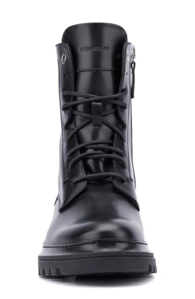 Shop Aquatalia Edmundo Water Repellent Combat Boot In Black