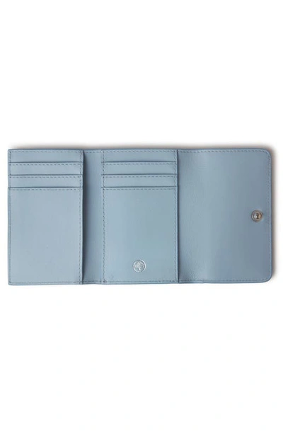 Shop Mulberry Continental Leather Trifold Wallet In Poplin Blue
