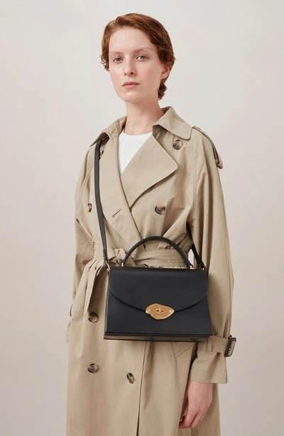 Mulberry Leather Lana Top-handle Bag In Black