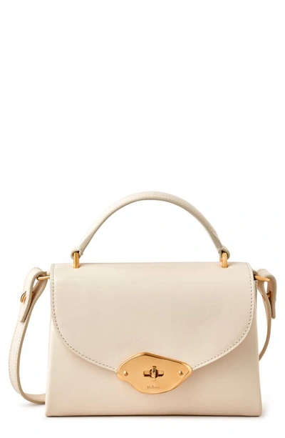 Shop Mulberry Small Lana Top Handle Crossbody Bag In Eggshell