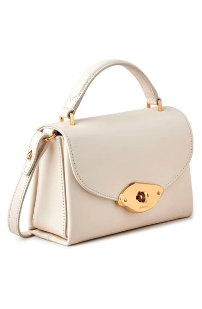 Shop Mulberry Small Lana Top Handle Crossbody Bag In Eggshell