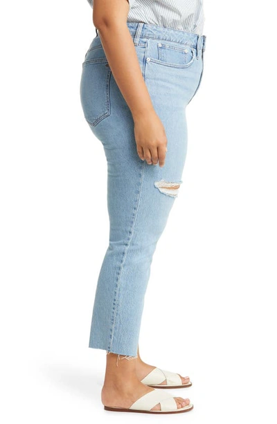 Madewell The Curvy Perfect Vintage Ripped Jeans In Bradwell Wash
