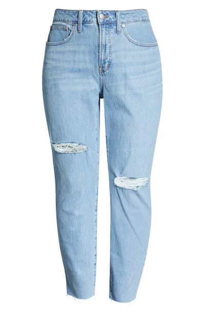 Madewell The Curvy Perfect Vintage Ripped Jeans In Bradwell Wash