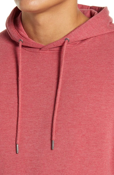Shop Peter Millar Lava Wash Cotton Blend Hoodie In Cape Red