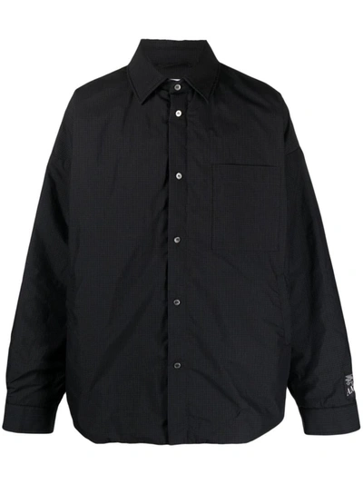 Shop Ambush Cotton Blend Jacket In Black