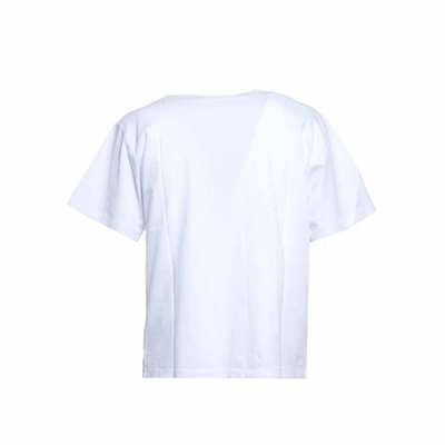 Shop Aries White Cotton J'adoro  Printed T-shirt
