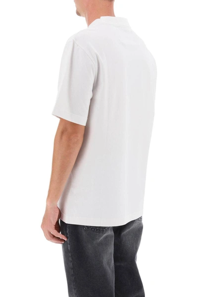 Shop Barbour Maison Kitsuné Fox Beaufort Crew-neck T-shirt In White