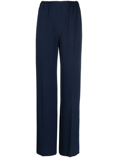 Shop Emporio Armani Ea7  Wide-leg Trousers In Blue