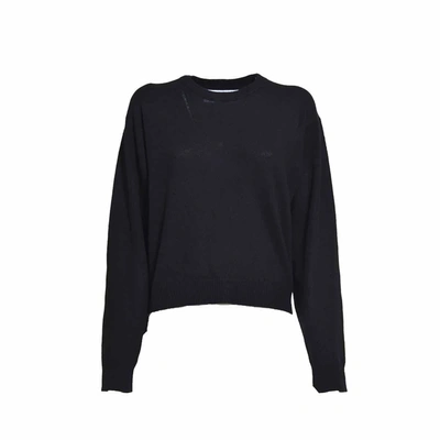 Shop Equipment Black Crewneck Sweater Elodie In Cashmere Blend