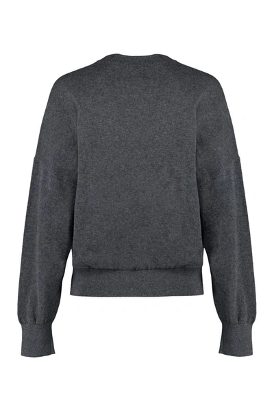 Shop Isabel Marant Étoile Marisans Cotton Crew-neck Sweater In Grey
