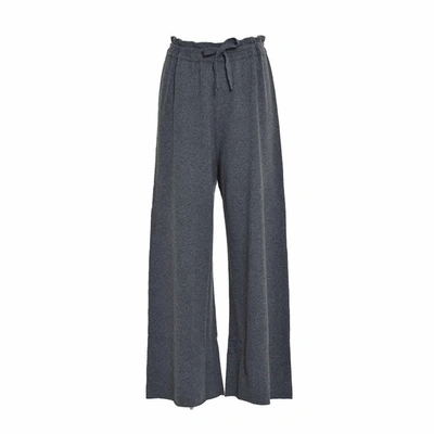 Shop Jil Sander Anthracite Knitted Palazzo Trousers +