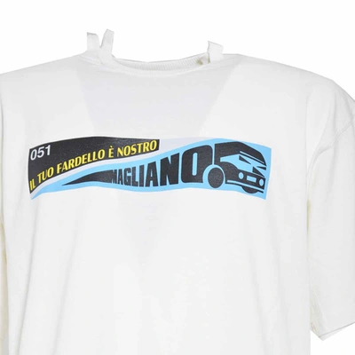 Shop Magliano White Fardello T-shirt With Print
