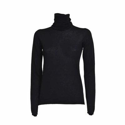 Shop Max Mara Black Wool Palos Turtleneck Sweater