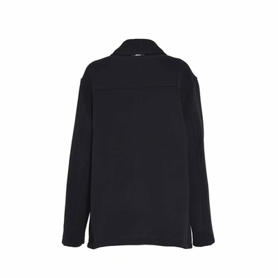 Shop Msgm Black Wool Single-breasted Coat