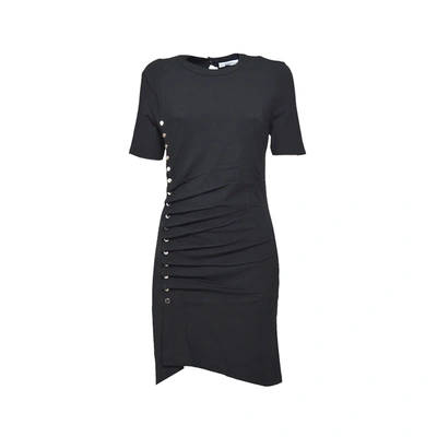 Shop Paco Rabanne Black Stretch Viscose Short Dress