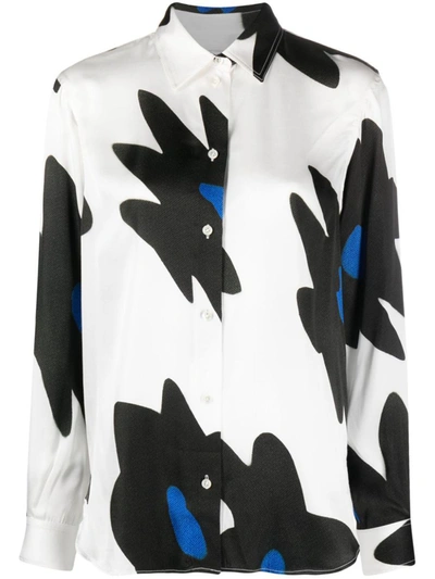 Shop Paul Smith Printed Shirt In White