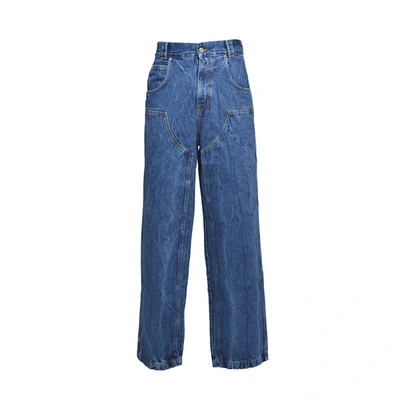 Paura High-rise Wide-leg Jeans In Denim