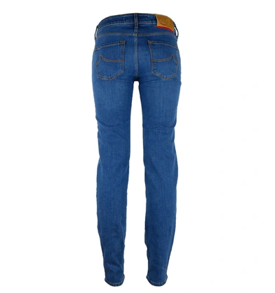 Shop Jacob Cohen Blue Cotton Women's Jeans