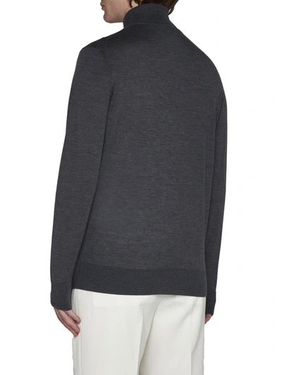 Shop Caruso Sweaters In Grey