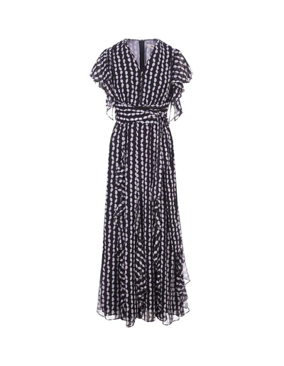 Shop Diane Von Furstenberg Bleuet Dress In Tiny Shibori Dot In Black