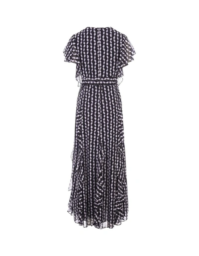 Shop Diane Von Furstenberg Bleuet Dress In Tiny Shibori Dot In Black