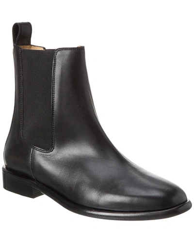 Shop Isabel Marant Daily Leather Ankle Boot In Black