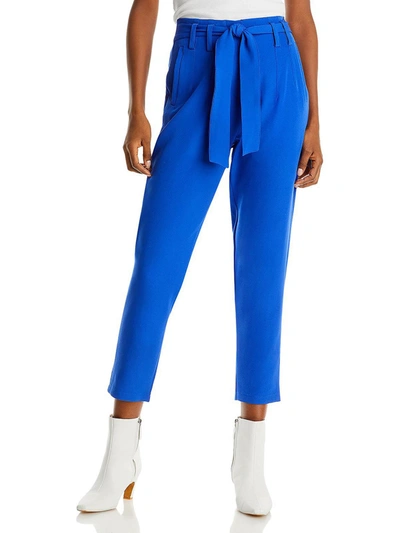 Shop Aqua Womens Skinny Cropped High-waist Pants In Blue