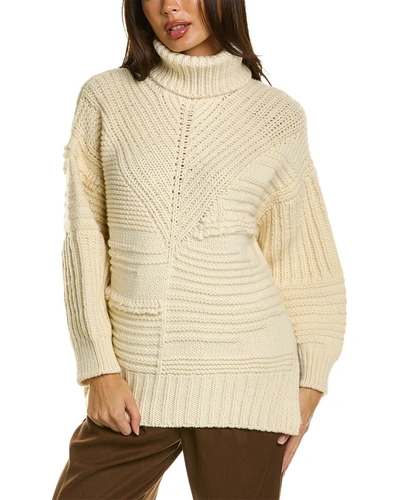 Shop A.l.c A. L.c. Adriana Wool Sweater In White