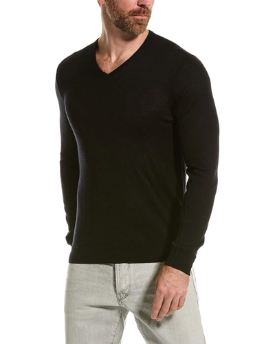 Shop John Varvatos Slim Fit Wool Shirt In Black