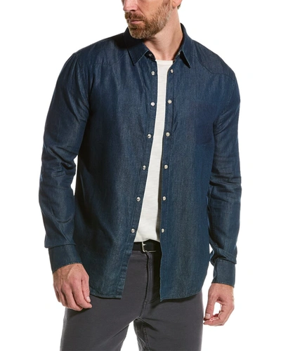 Shop John Varvatos Slim Fit Shirt In Blue