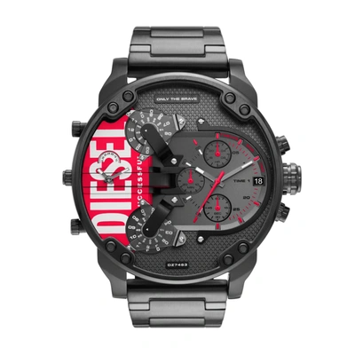 Shop Diesel Men's Mr. Daddy 2.0 Chronograph, Black-tone Stainless Steel Watch