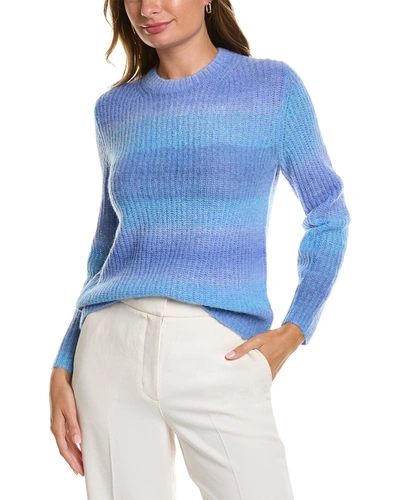 Shop Vince Space Dye Alpaca & Wool-blend Sweater In Blue