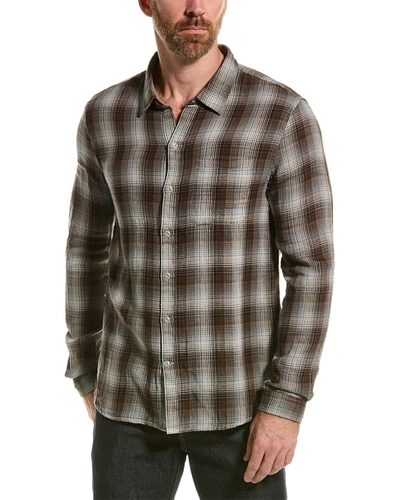 Shop John Varvatos Star U. S.a. Reversible Shirt In Brown