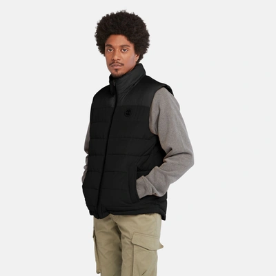 Timberland Men's South Twin Puffer Vest In Black