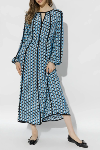 Shop Diane Von Furstenberg Scott Dress In Febgeomed In Multi