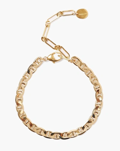 Shop Chan Luu Anchor Chain Bracelet In Gold