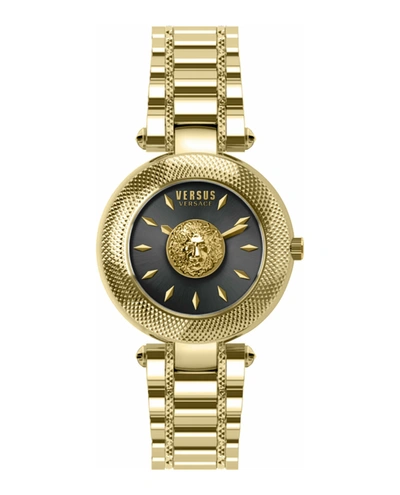 Shop Versus Brick Lane Lion Bracelet Watch In Gold