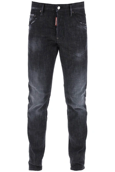 Dsquared2 Skater Jeans In Black Clean Wash | ModeSens