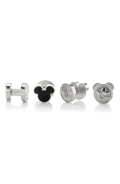Cufflinks, Inc . X Disney® Mickey Mouse Cuff Link & Stud Set In Black