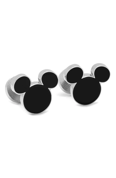 Cufflinks, Inc . X Disney® Mickey Mouse Cuff Link & Stud Set In Black