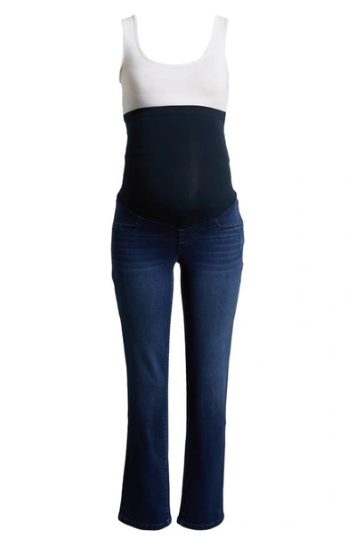 Shop 1822 Denim Better Butter Slim Straight Leg Maternity Jeans In Lanie