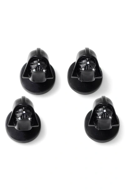 Shop Cufflinks, Inc Star Wars™ 3d Darth Vader Stud Set In Black
