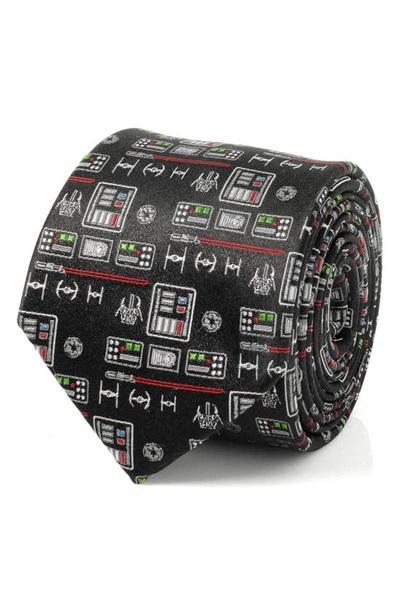 Cufflinks, Inc . Star Wars™ Darth Vader Chest Plate Silk Tie In Black