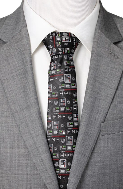 Cufflinks, Inc . Star Wars™ Darth Vader Chest Plate Silk Tie In Black